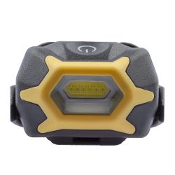 Фонарь налобный светодиодный ЭРА Рабочие Практик GB-701 на батарейках с адаптивным уголом наклона 3 режима желто-черный