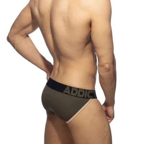 Мужские трусы танга хаки с пуш-ап Addicted AD1081-14