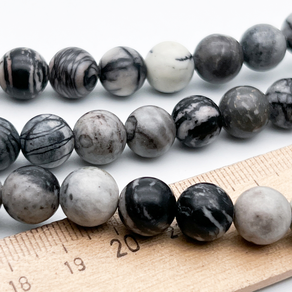 "Яшма паутина" бусины (мрамор), диаметр около 10,3-10,6 мм, цена за 18-19 шт (1/2 нити)