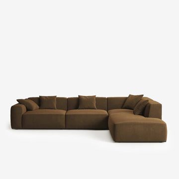 4-х местный нераскладной угловой диван SAGA 008/003/028/013