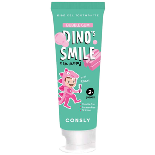 Зубная паста детская c ксилитом и вкусом жвачки CONSLY Kids Gel Toothpaste Xylitol&Bubble Gum 60 гр