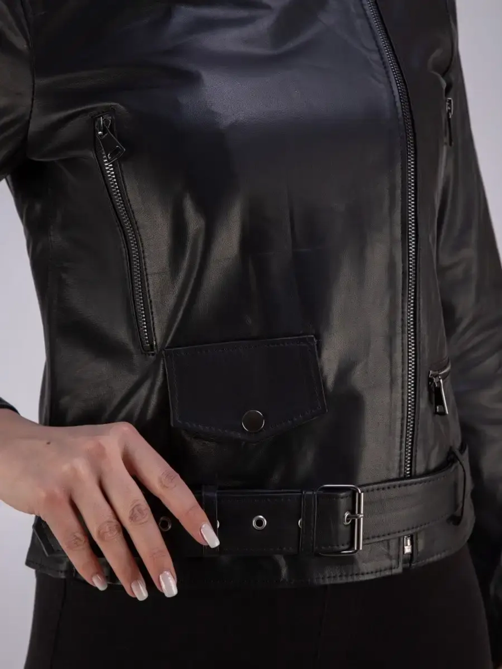 Косуха женская оверсайз натуральная кожаная Турция