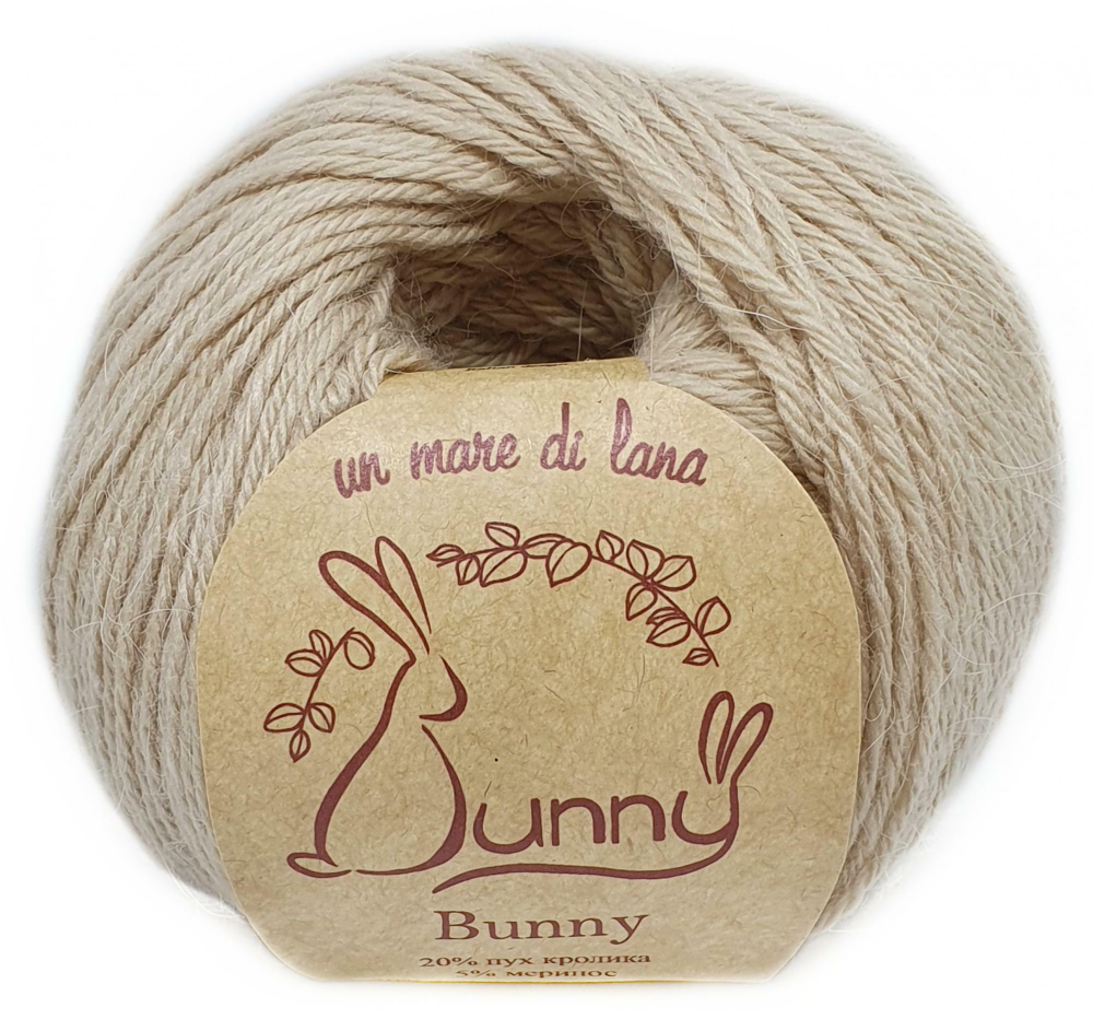 Пряжа Bunny 50г, 200м, 20%пух кролика, 5%меринос, 30%натуральная вискоза, 45%нейлон (цена за 1 шт)