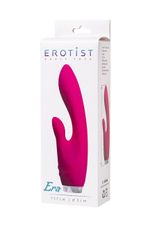 Вибратор с клиторальным стимулятором Erotist "Era" (Цвет: розовый)