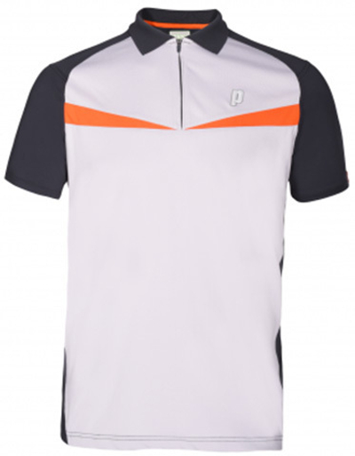 Футболка для мальчика теннисная Prince Half Zip Dart Panel Shirt - flame