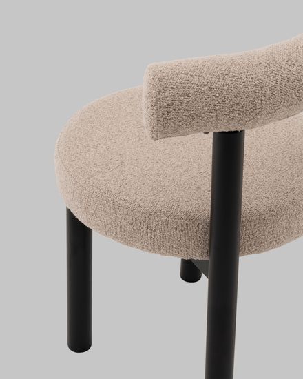 Стул обеденный Tomo бежевый букле