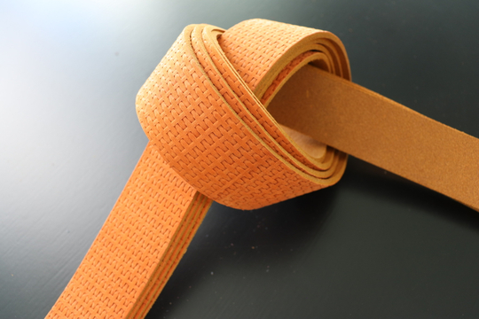 Ременная заготовка Шелк Рыжая + Плита Плетение