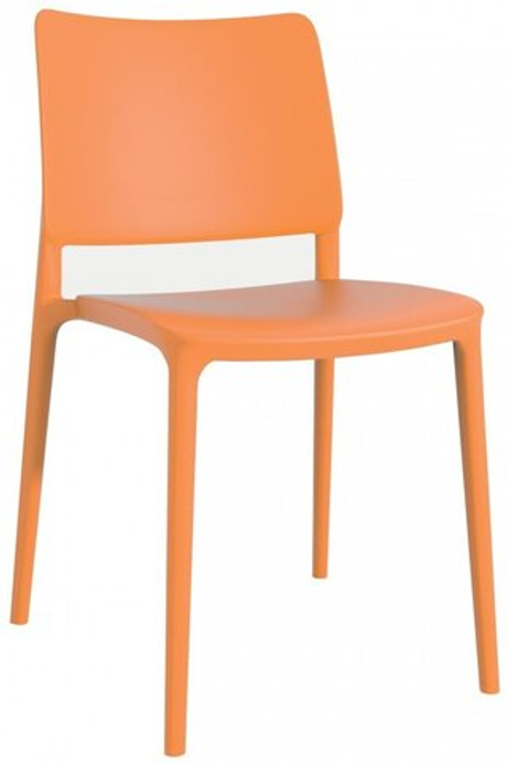 Стул пластиковый Papatya Joy-S, оранжевый
