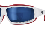 Спортивные очки LiP Typhoon / Gloss White - Red / Zeiss / PA Polarized / Gun Blue Lens