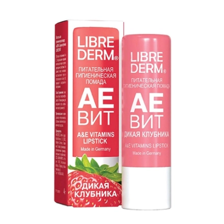 Помада гигиеническая питательная, дикая клубника / AEVIT 4 г