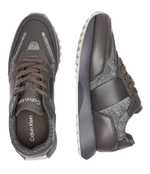 Кожаные кроссовки Calvin Klein - серый(HM0HM01598)