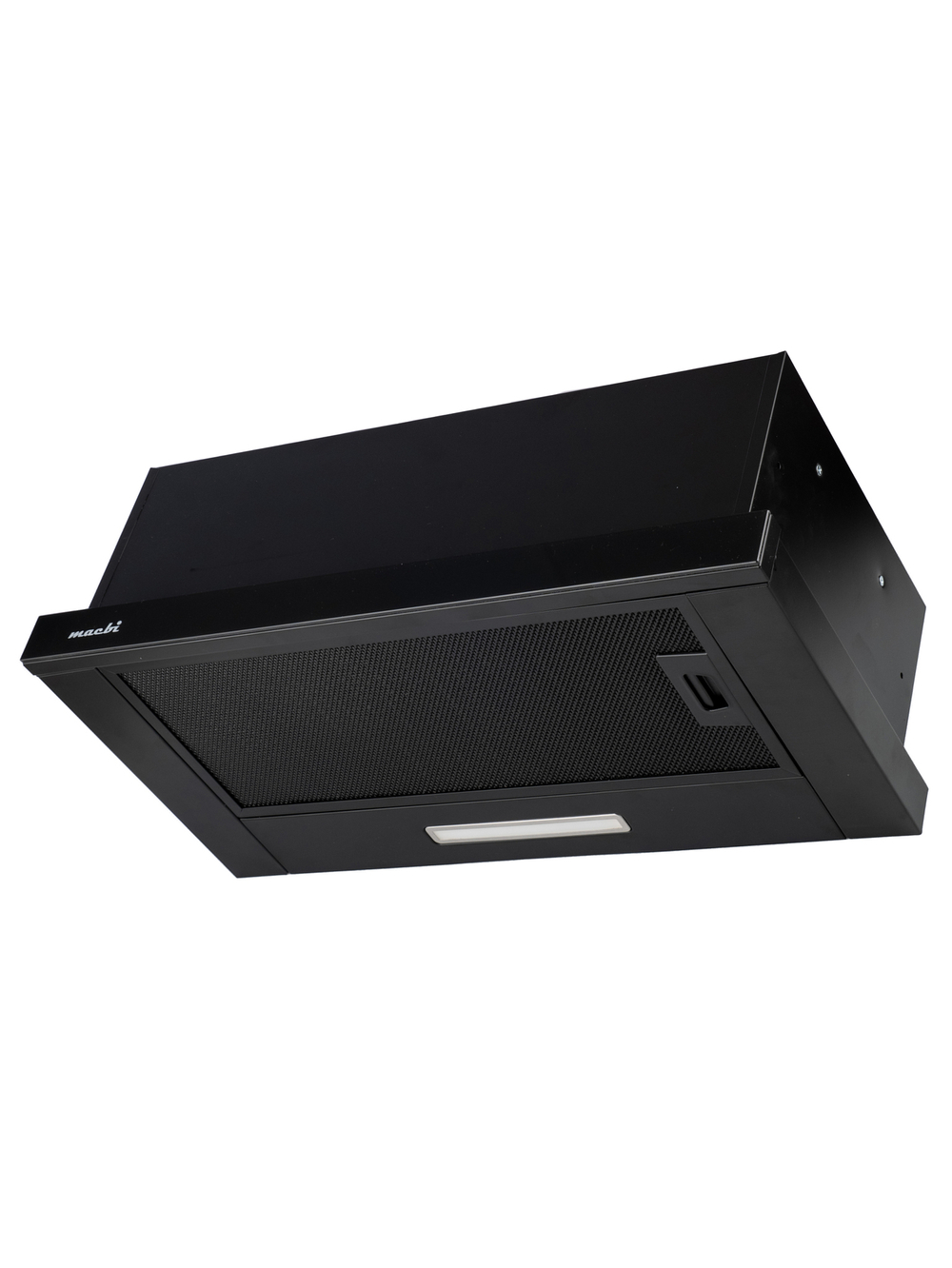 Кухонная вытяжка MACBI встраиваемая MTF 60-3-Fblack 800м3/ч Черная/черный фильтр (планка: акрил)