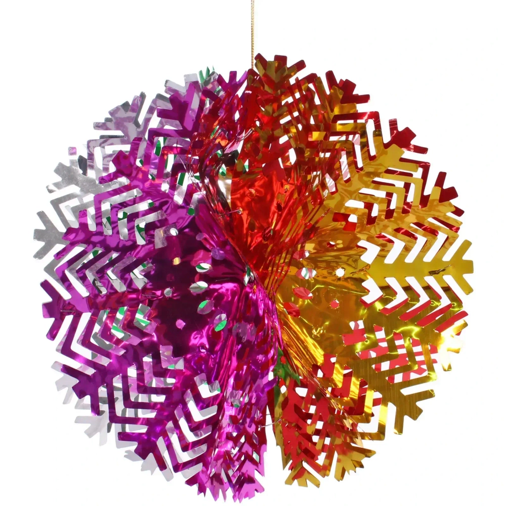 Украшение фольгированное «Снежный шар» d-30 см, Мультицвет