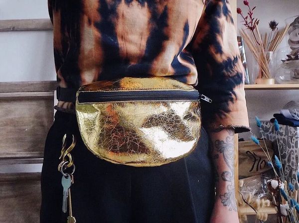 Сумка Поясная Gvozdeva Золотая - фото 2