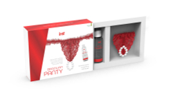 Набор Brazilian Panty Sliding Gel Strawberry + повязка (красная)