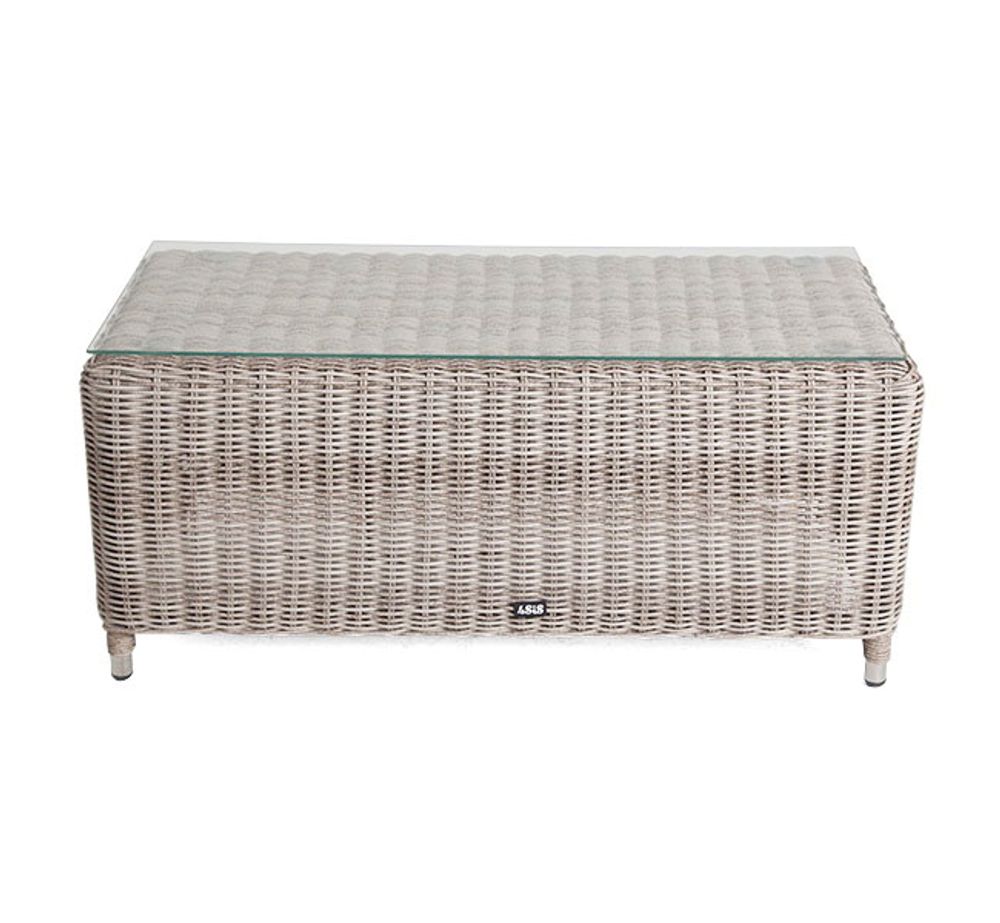 "Кон Панна" столик журнальный из искусственного ротанга, цвет бежевый