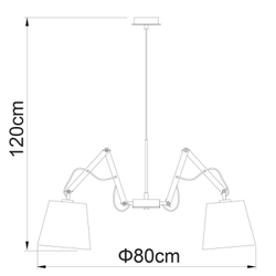 Подвесная люстра ARTE Lamp A5700LM-5BK