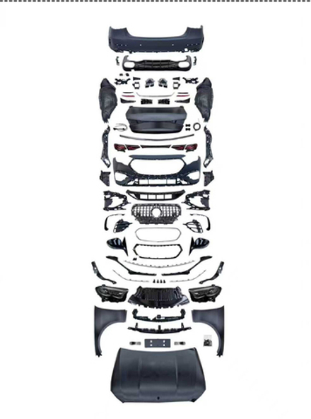 Обвес переделка для Mercedes-Benz E-class W212 2009-2016 в Mercedes-Benz E-class W214 2023+ E53 AMG