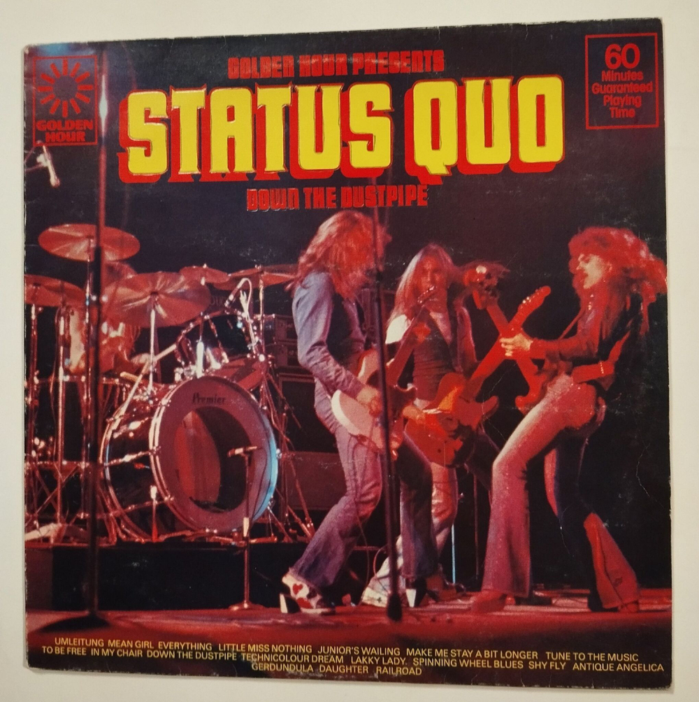 Винтажная виниловая пластинка LP Status Quo Down The Dustpipe (UK 1975)