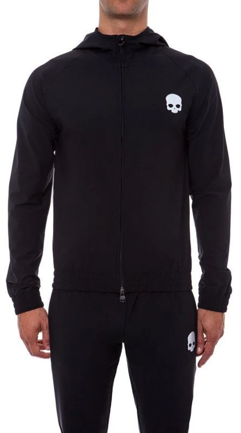 Куртка теннисная Hydrogen Tech FZ Sweatshirt Skull Man - black