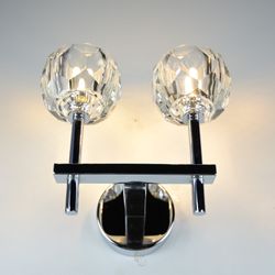 Бра Boule de Cristal Double Sconce Chrome