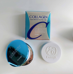 тон 13 Увлажняющая пудра для лица с коллагеном ENOUGH COLLAGEN TWO WAY CAKE INCLUDING REFILL SPF25 со сменным блоком