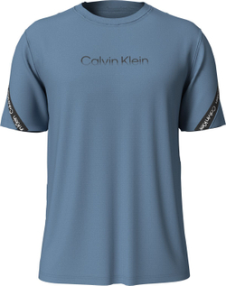 Мужская теннисная футболка Calvin Klein PW SS T-shirt - copen blue