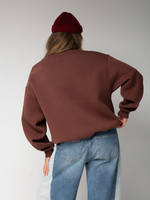 Свитшот оверсайз с принтом old money