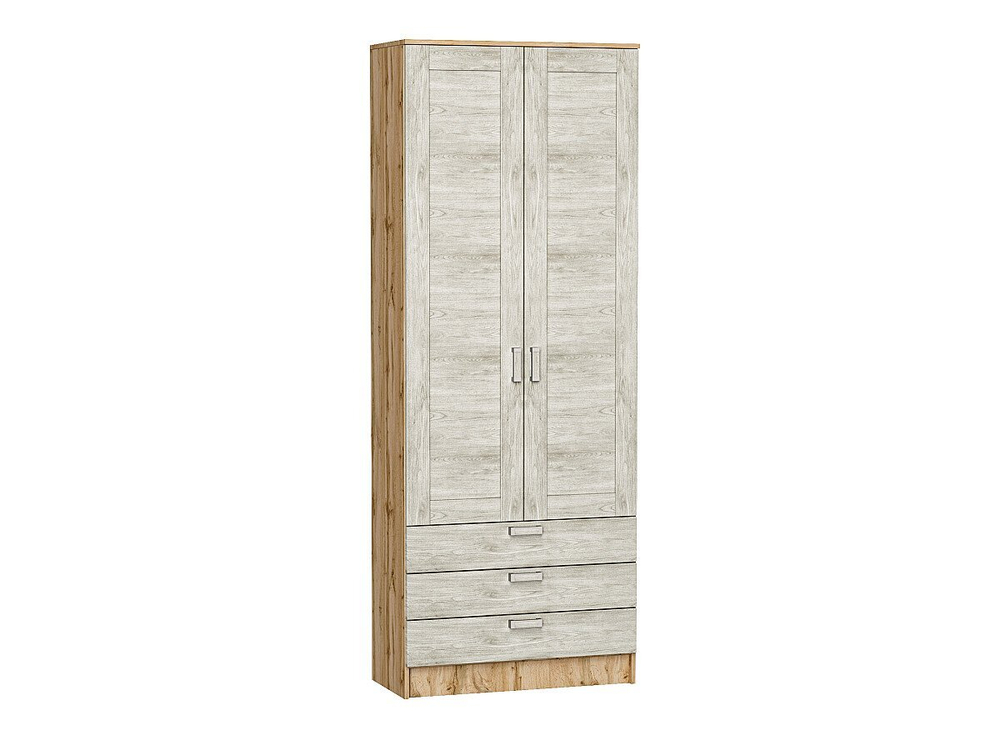 Шкаф двухстворчатый Стиль ШК-803 с ящиками Nordic Oak Дуб Вотан