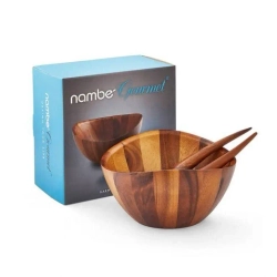 Nambé Миска Harmony 30 см + салатные ложки