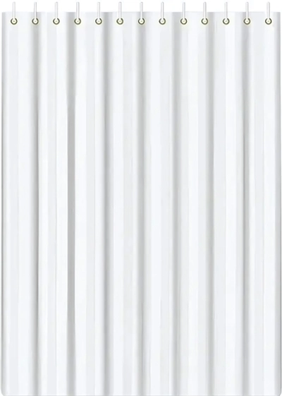 Штора для ванной 180*180"Листопад» цв.белый