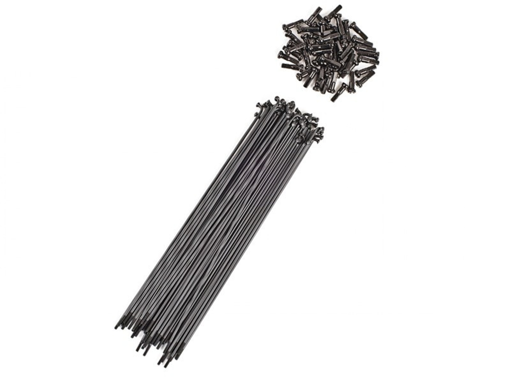 Спицы Shadow Straight Spokes Matte Black  (Pack of 40)