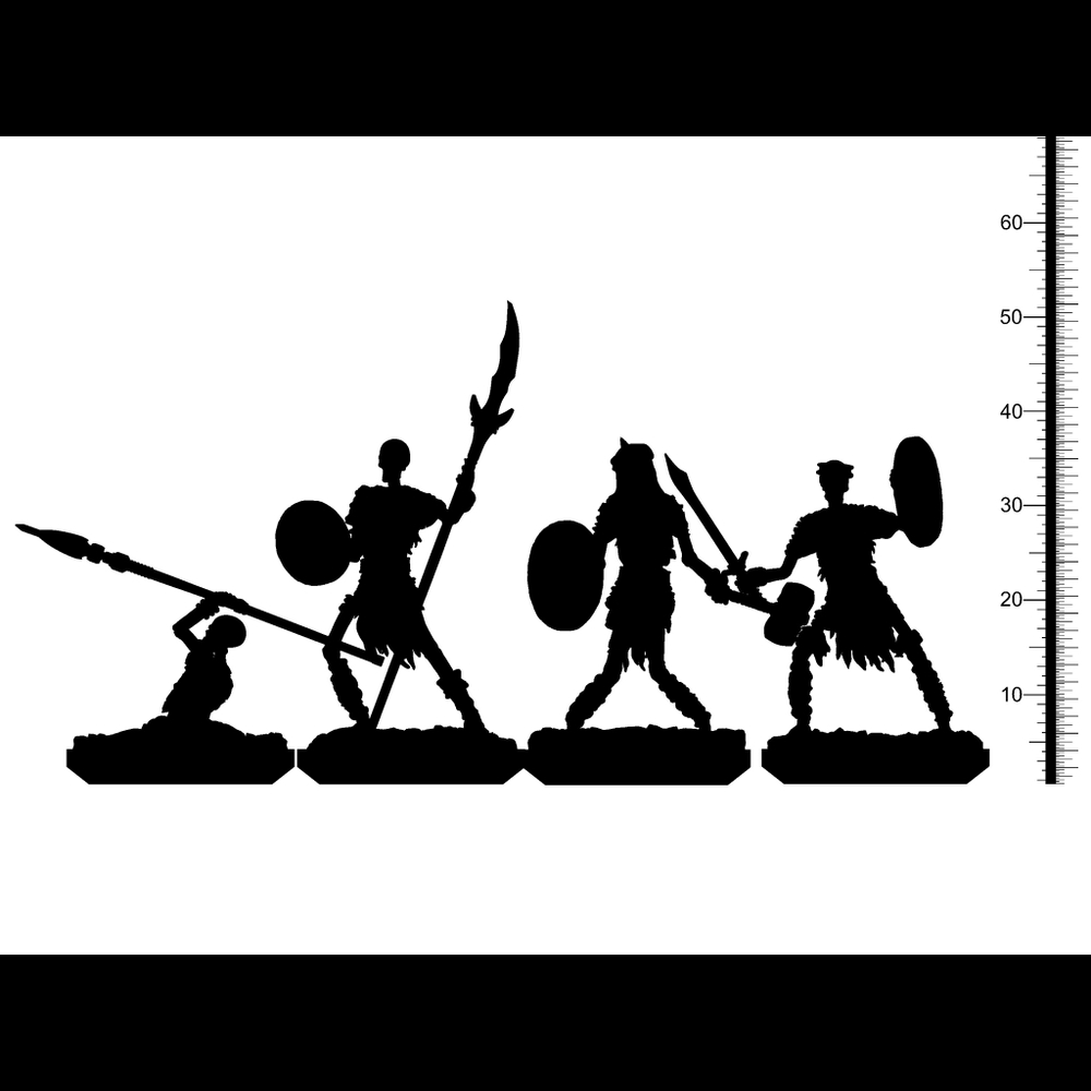 Комплект "Воины-скелеты" 3 штуки