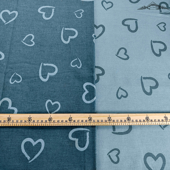 Поплин &quot;Сердце&quot; | ш.220 см | 115 г/м² | хлопок-100%