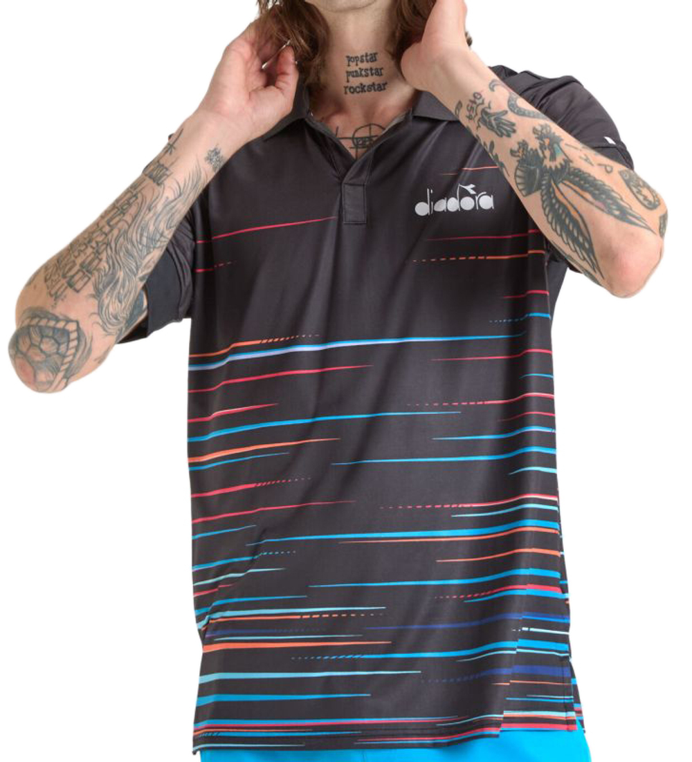 Теннисное поло Diadora SS Polo Icon - black