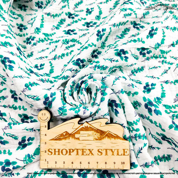 Муслин двухслойный принт №21 | ш.135 см | 120 г/м² | хлопок-100%