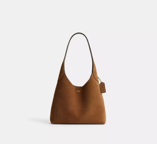 COACH СУМКА ЧЕРЕЗ ПЛЕЧО BROOKLYN 28, СВЕТЛО-КОРИЧНЕВЫЙ