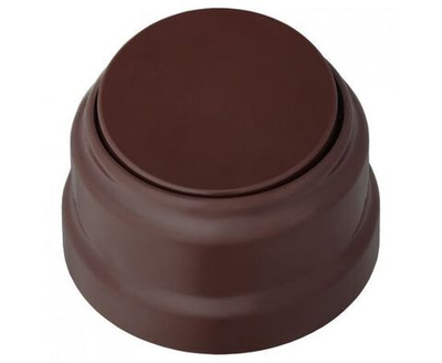 1-клавишный выключатель Bylectrica А110-2201 10А открытой установки, серия РЕТРО, шоколад, А110-2201 шоколад