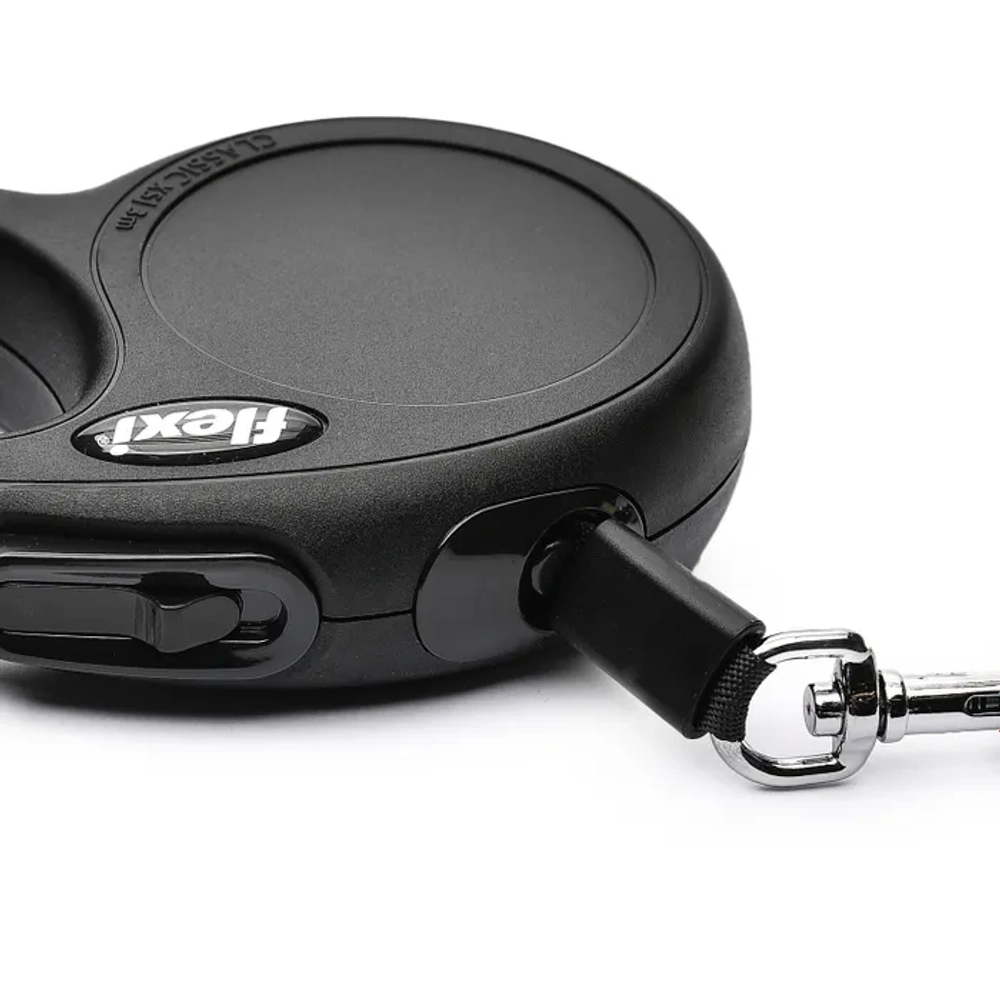 Флекси 42001F Рулетка New Classic XS 3м до 12кг (ремень) черная