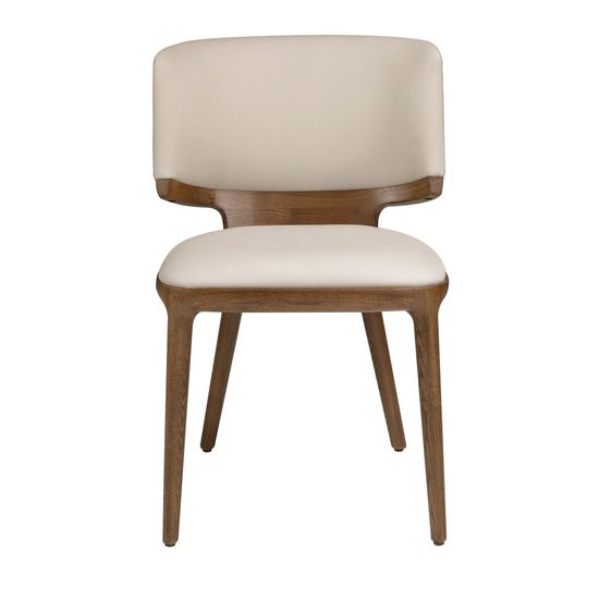 Стул 4206 из кремовой экокожи