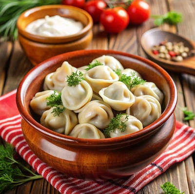 Пельмени с говядиной и свининой