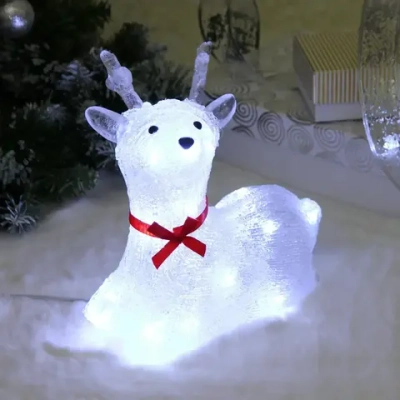 Фигура светодиодная «Счастливый Оленёнок» 23х15х21 см, 20 ламп LED
