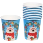 Стакан бумажный 0,2л в наборе 10 шт «Северный мишка»