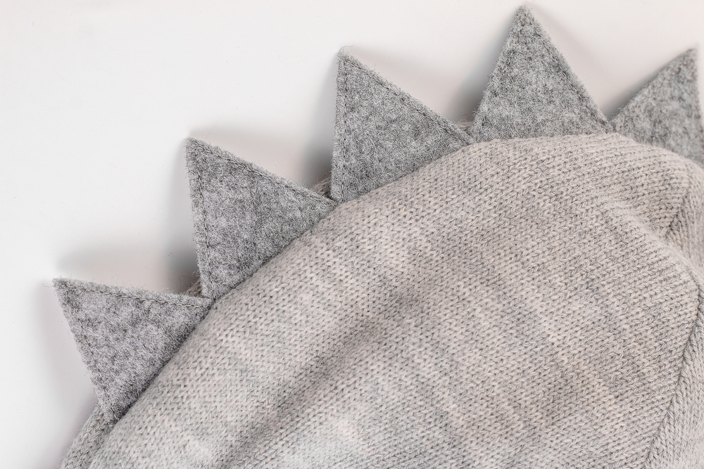 Шлем весенний/осенний вязаный (Жемчужно-серый) ОРЕО*