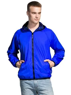 Ветровка унисекс, размер 44, цвет синий