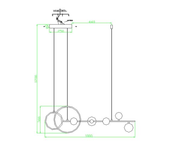 Подвесная люстра Kink Light Иона 09408-5,19