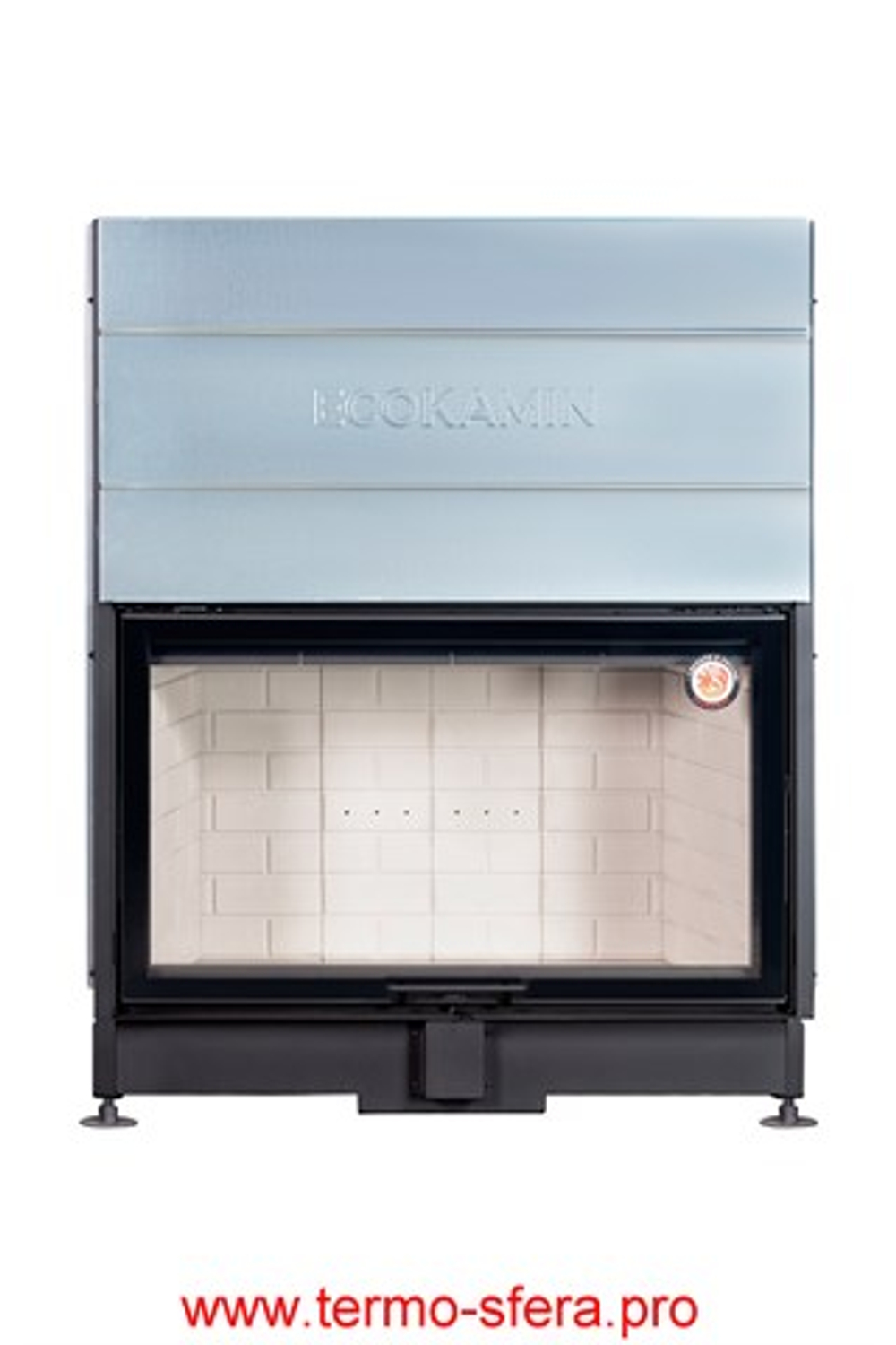 Каминная топка Экокамин ВЕГА 1200 P принтинг подовое горение