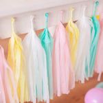 Гирлянда Тассел, Светло-розовый, 35*12 см, 12 листов.