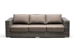 "Боно" лаунж-зона из искусственного ротанга, цвет графит