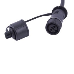 UCX-F90 S2-0.4M-BK Провод-разветвитель для гирлянд серии F90PRO. 0.4м. 2 выхода. Статика-мерцание. IP67. Черный. ТМ Uniel